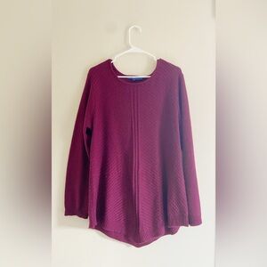 ✨3/$10✨ Apt. 9 Women's Maroon Textured Sweatshirt